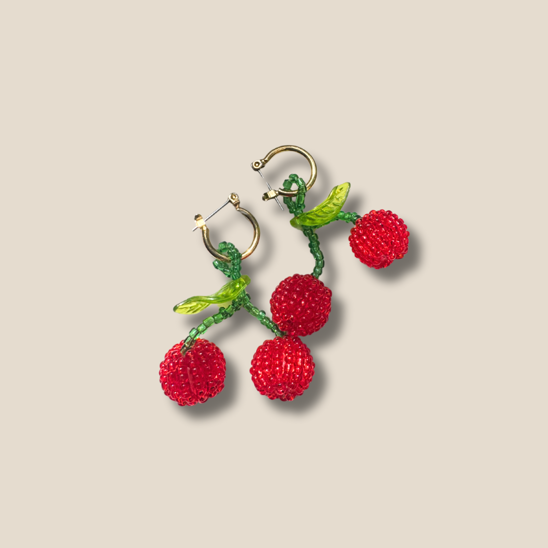 Beaded Cherry Huggies