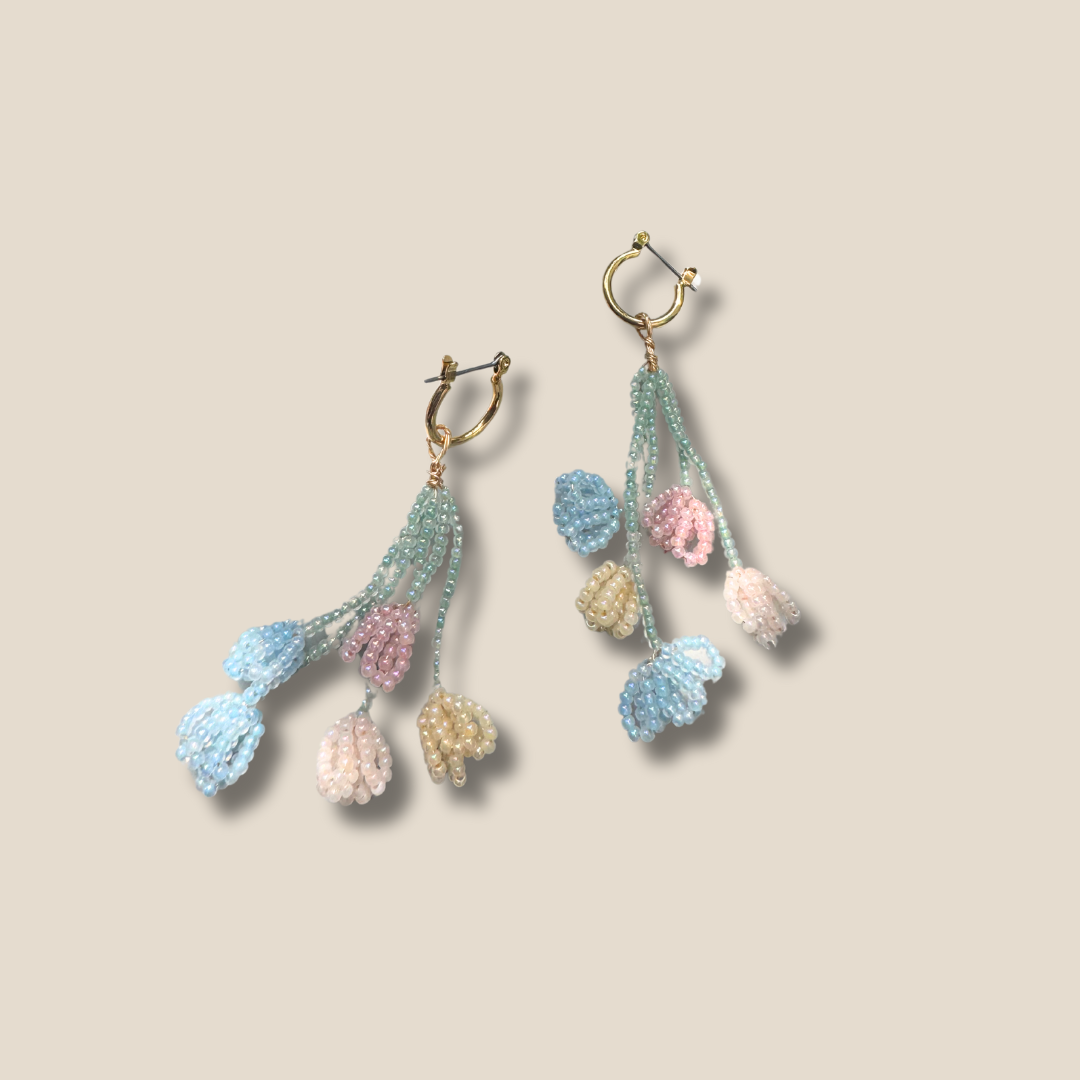 Beaded Bouquet Huggies