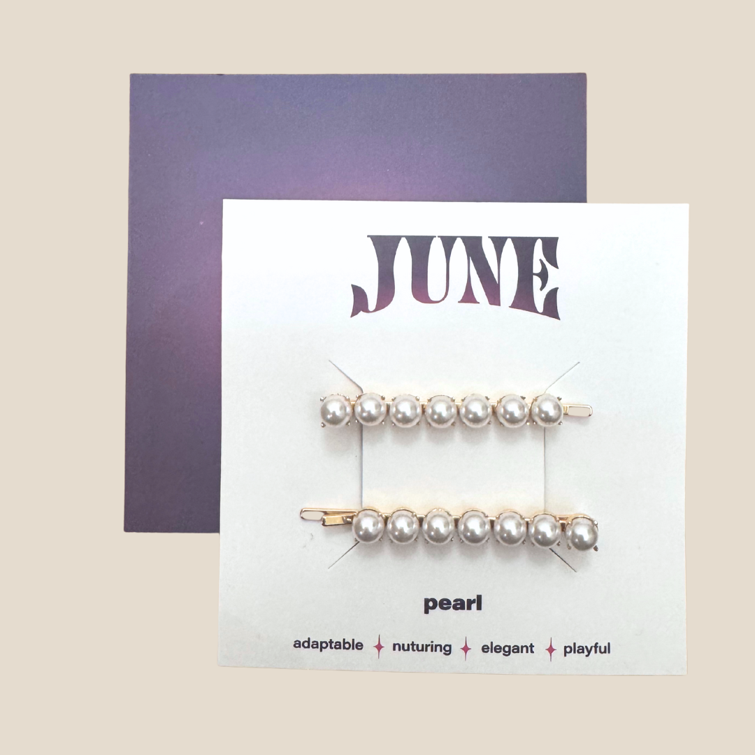 June Birthstone Hair Pins