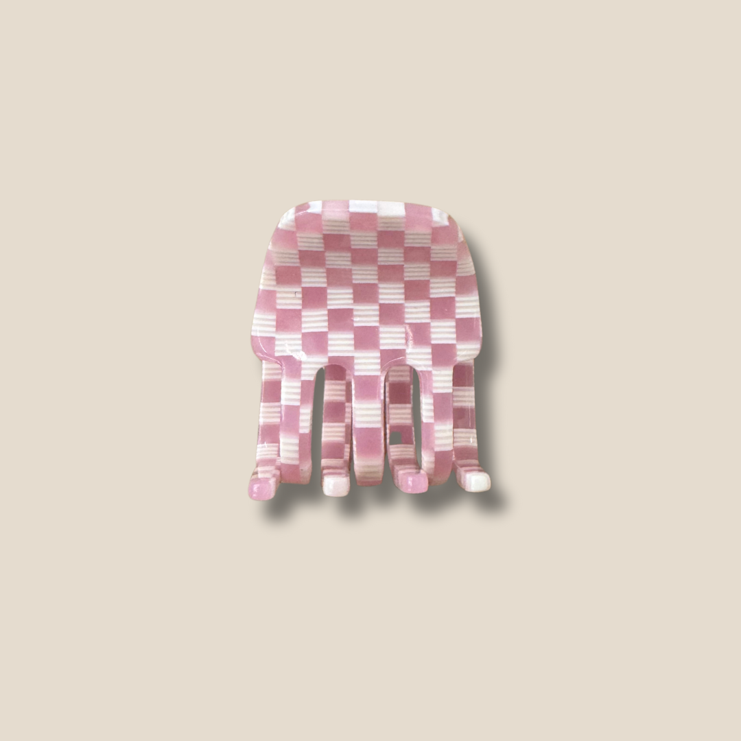Lilac Checker Mini Claw