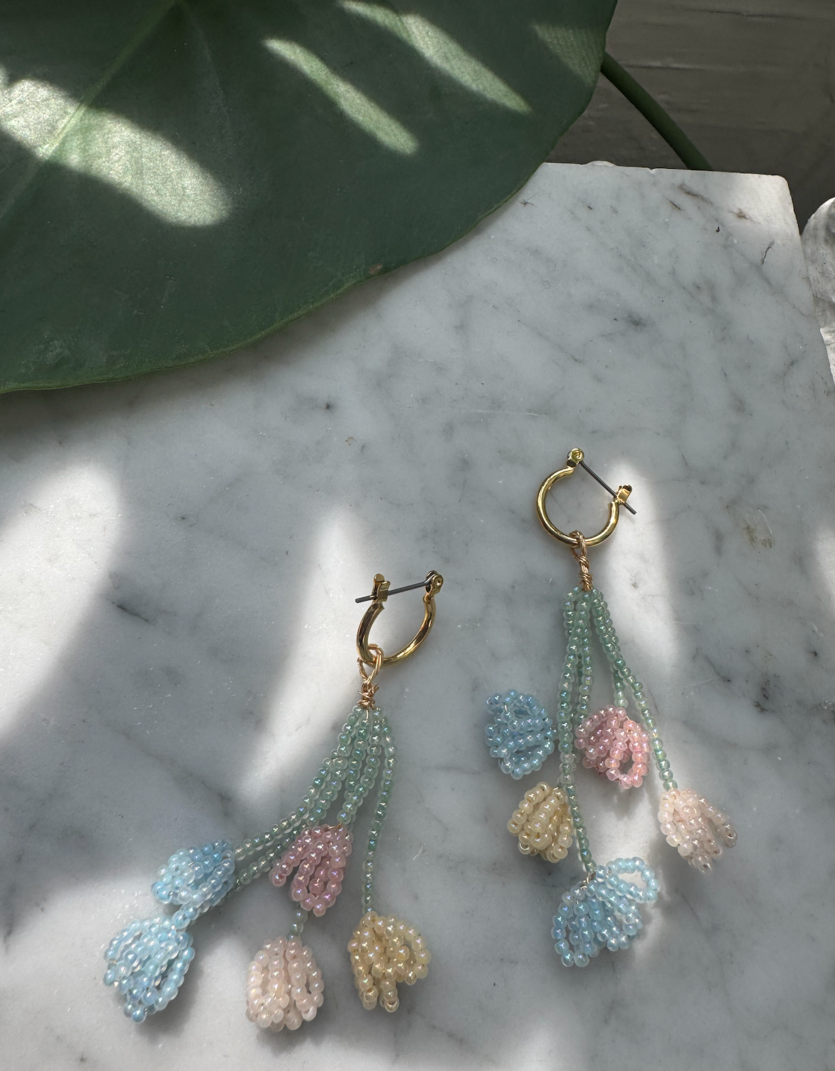 Beaded Bouquet Huggies