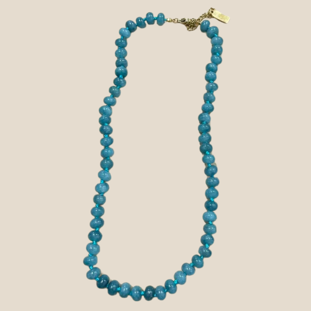 Blue Chalcedony Jelly Necklace