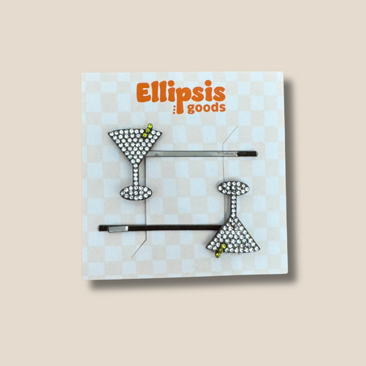 Martini Hair Pin Set