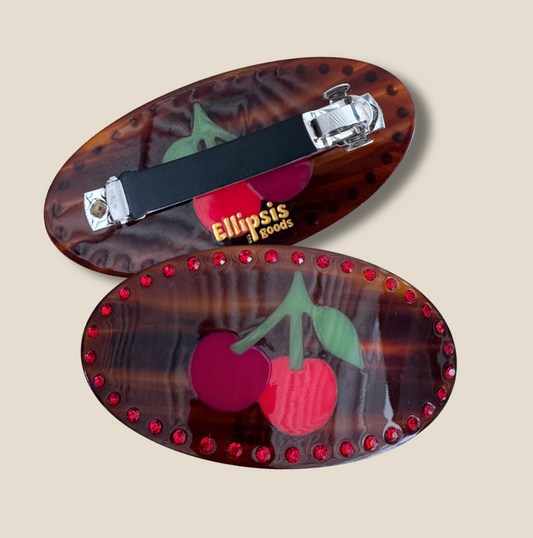 Sparkling Cherries Barrette