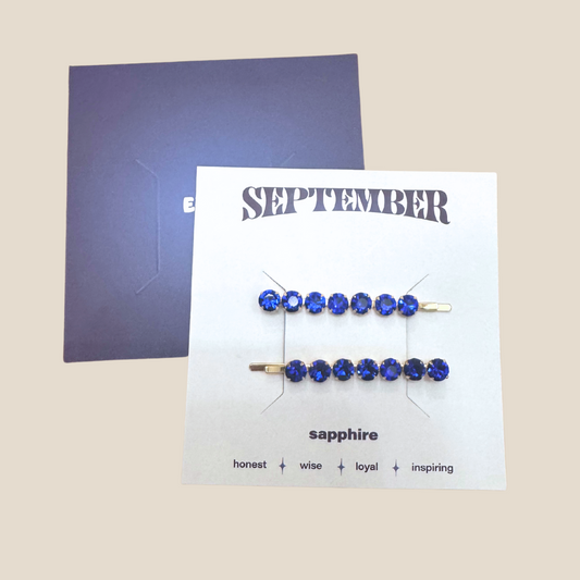 September Birthstone Hair Pins